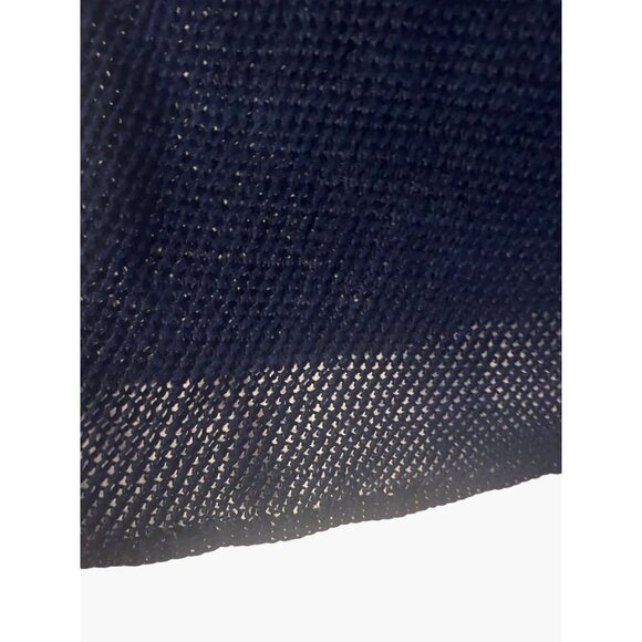 J. McLaughlin Navy Blue Open Knit Sweater Women's Size Medium Excellent very gen - Picture 6 of 6